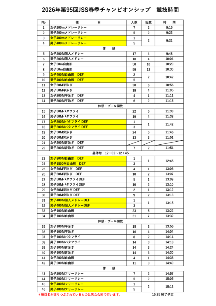 タイムテーブル最新のサムネイル