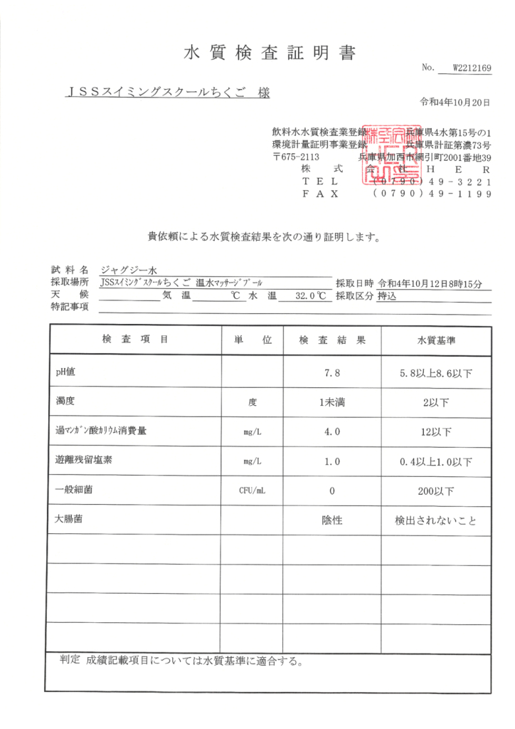 2022年10月温水マッサージプールのサムネイル