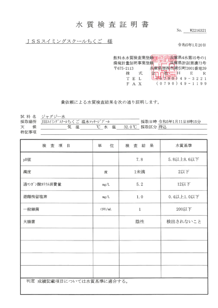 2023年1月温水マッサージプールのサムネイル