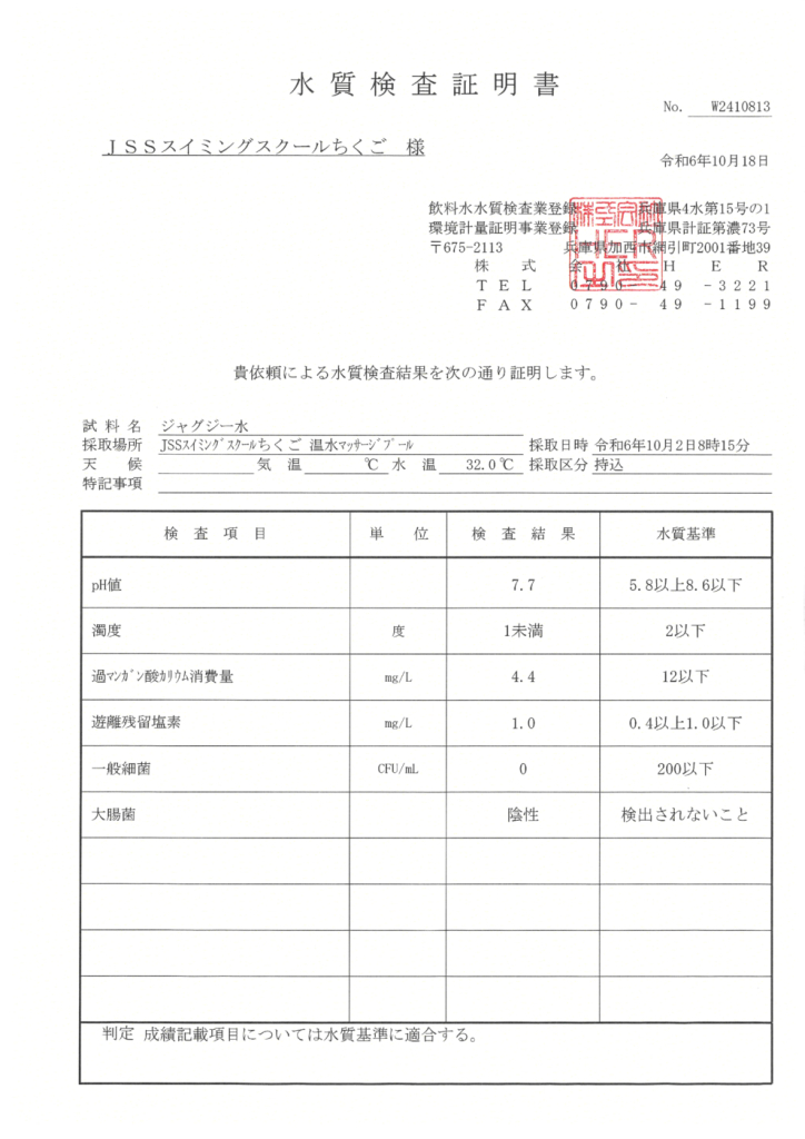 2024年10月度温水マッサージプールのサムネイル