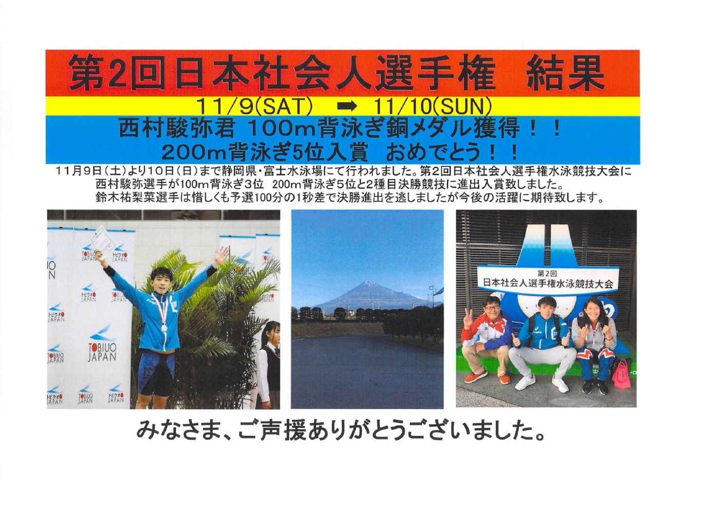 第2回社会人選手権（ＪＳＳ深井）