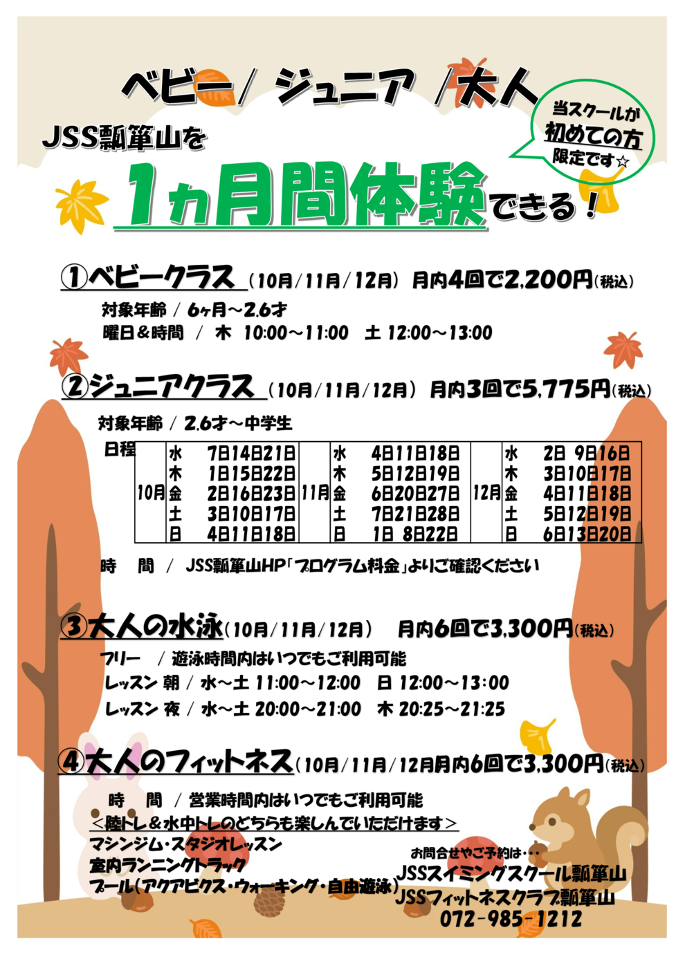 26.10~12一ケ月短期チラシ