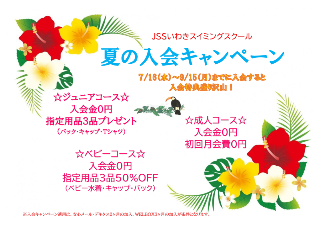 夏季キャンペーンチラシのサムネイル