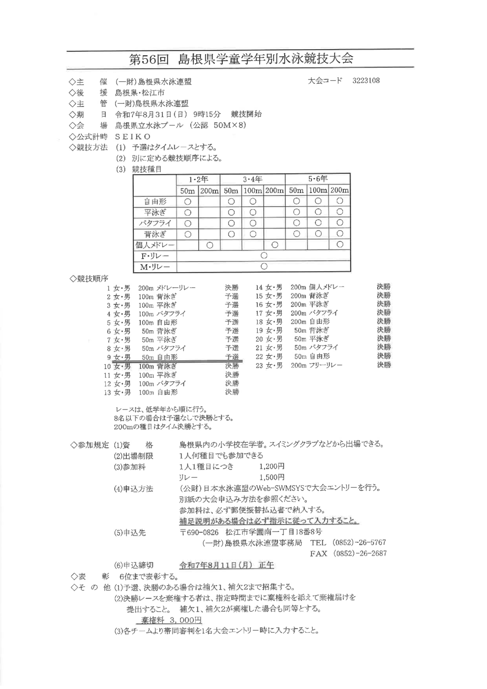 島根県学童学年別