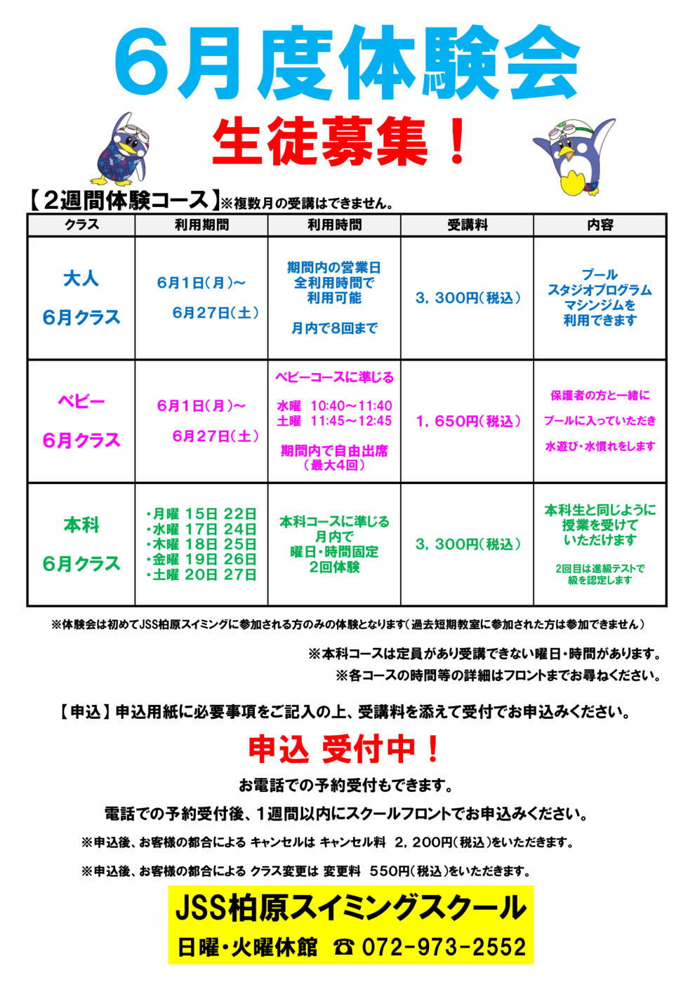 2026年夏短期チラシ