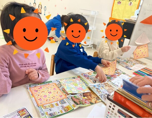 折り紙でフォトフレームをつくりました♪ 画像