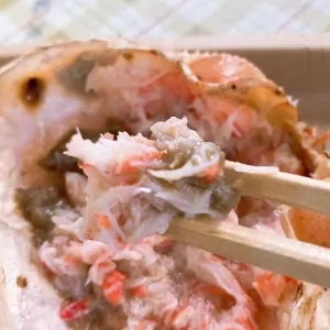 かにの甲羅焼き②