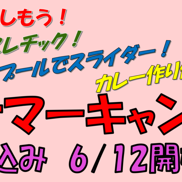 サマーキャンプ申込状況(6/12 11:00現在) 画像