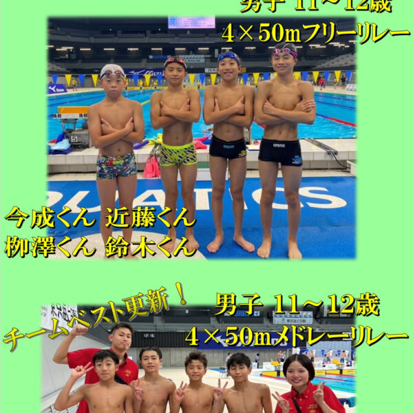 ☆第４８回全国JOCジュニアオリンピックカップ夏季水泳競技大会結果報告☆ 画像