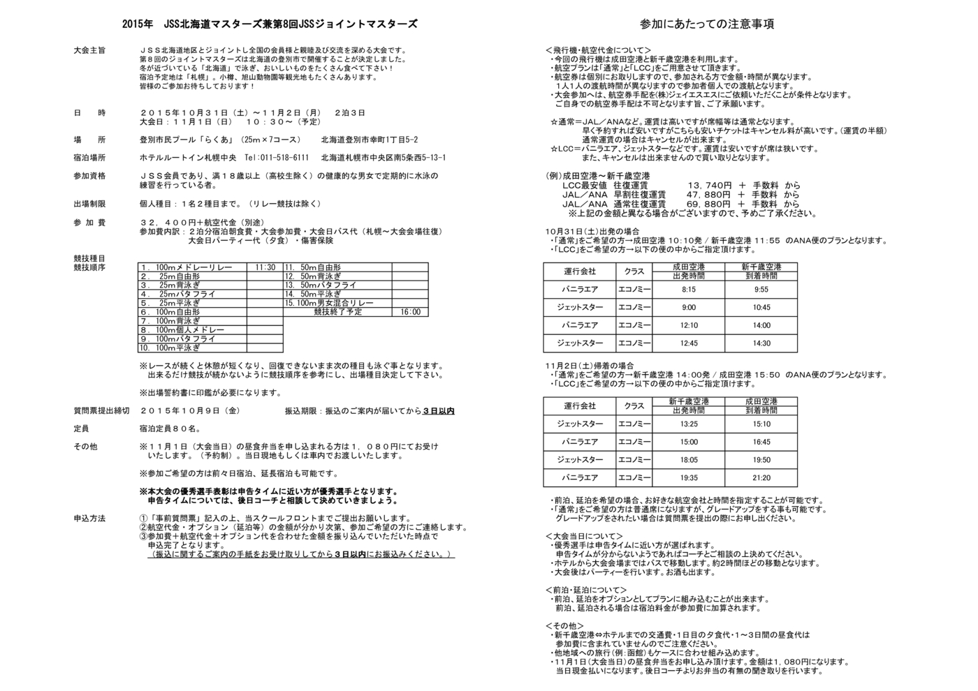 2015ジョイントマスターズ要項