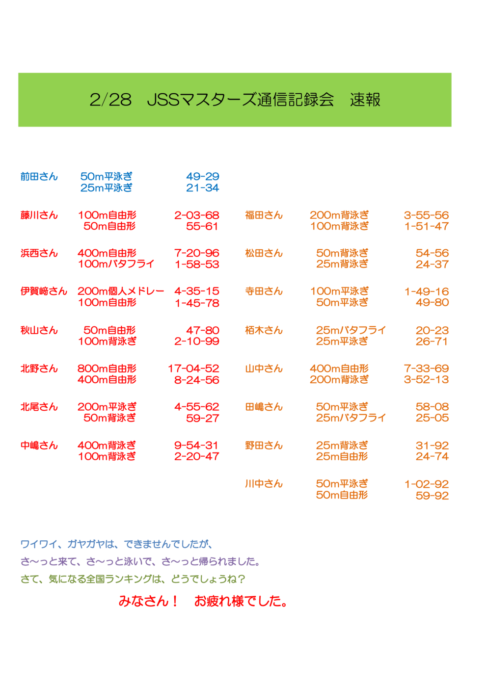 長距離速報のサムネイル