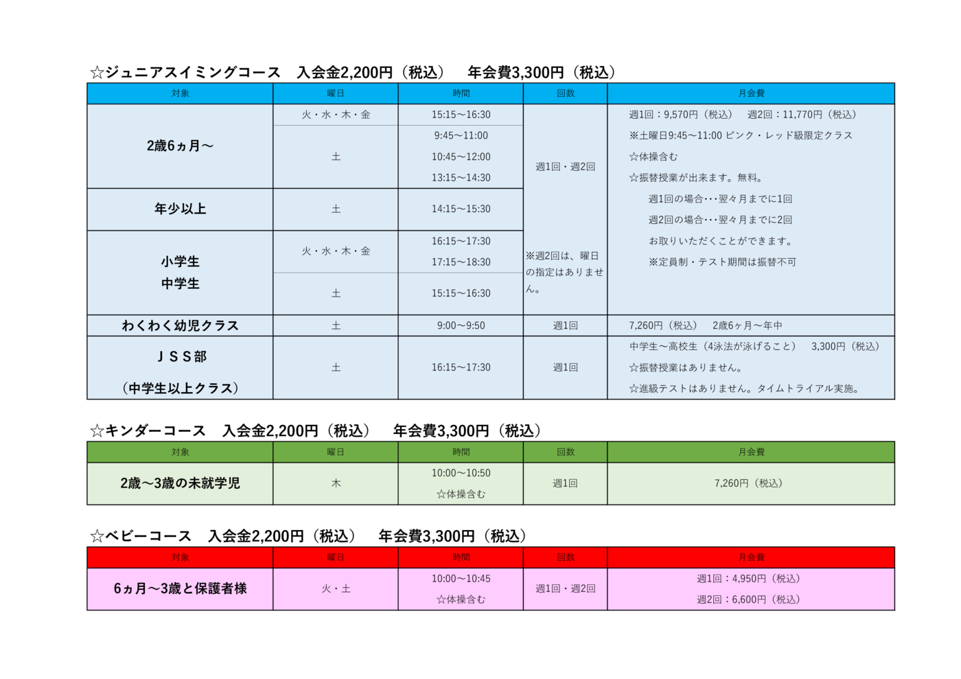 会員クラス紹介（ＨＰ用）2025.6～