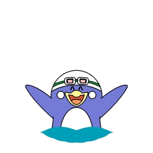 ペン太くんが喜んでいる画像