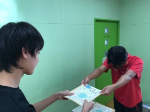 泳力認定会表彰