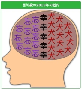 西川綾の2019年の脳内