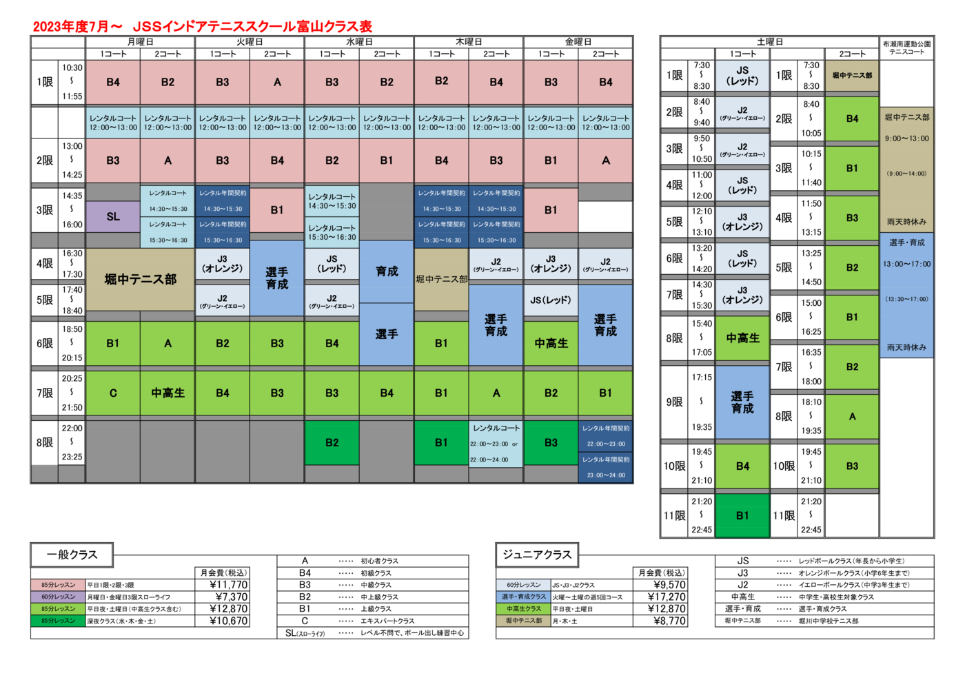 2023年度7月クラス