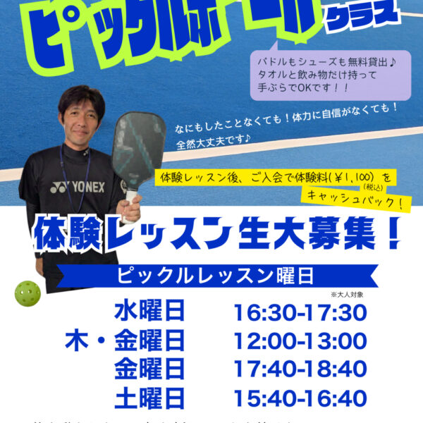 ピックルボール始めませんか？ 画像